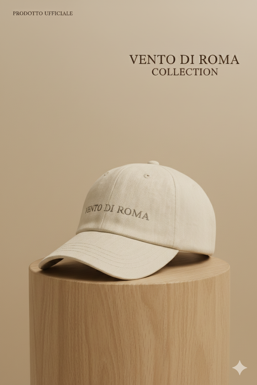 Gorra "Vento di Roma" - Beige Clásico